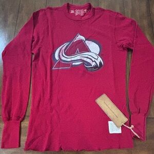NHL Colorado Avalanche Retro Brand Long Sleeve Shirt Size Adult Small NWT